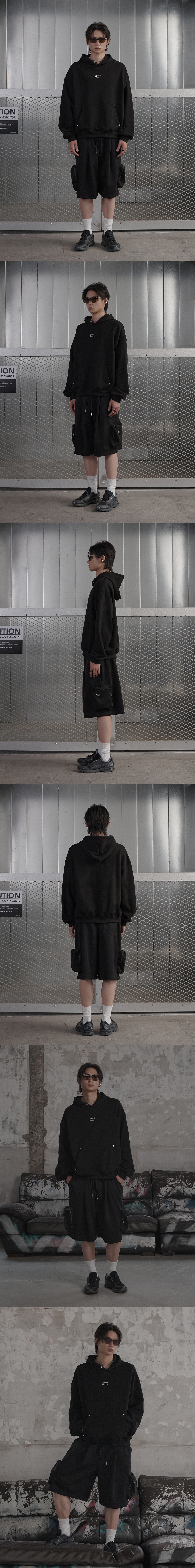 Metal Logo Hoodie - Black | ファッション通販サイト NUGU
